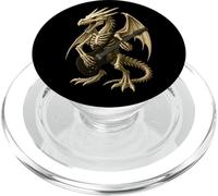 Skeleton Dragon Guitarra eléctrica Halloween Música Niños Niñas PopSockets PopGrip para MagSafe