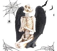 Skeleton - Figura coleccionable de resina - Skull Halloween Decor | | Estatua de esqueleto de resina de alta calidad, coleccionable, calavera, decoración de Halloween, espeluznante escultura de