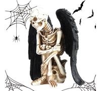 Skeleton - Figura coleccionable de resina - Skull Halloween Decor | | Estatua de esqueleto de resina de alta calidad, coleccionable, calavera, decoración de Halloween, espeluznante escultura de