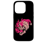 Skeleton Fire Skull Christmas Badass Carcasa para iPhone 14 Pro