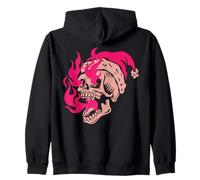 Skeleton Fire Skull Christmas Badass Sudadera con Capucha