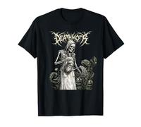 Skeleton Gardener Death Venus Flytrap Engraving Style Camiseta