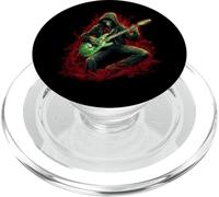 Skeleton Guitar Guy Rock and Roll Band Rock On PopSockets PopGrip para MagSafe