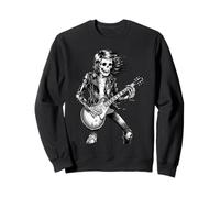 Skeleton Guitar Guy Rock And Roll Band Rock On Sudadera
