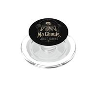 Skeleton Gym Halterofilia No Ghouls Just Gains PopSockets PopGrip para MagSafe