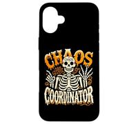Skeleton Halloween Chaos Coordinator For Women Men Teacher Carcasa para iPhone 16 Plus