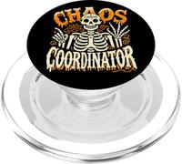 Skeleton Halloween Chaos Coordinator For Women Men Teacher PopSockets PopGrip para MagSafe