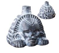 Skeleton Head Juguete - Modelo De Cráneo Activado por Sonido, Profección De Efecto De Gritos | Decoración De Réplica De Huesos Humanos, Adorno Espeluznante De 9 Cm para Mesa En Casa, Configuración