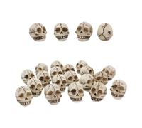 Skeleton Head Set, Resin Skull Decor, 0.71x0.72in Lightweight & Portable, 20pcs Small Ergonomic Design, Festival Party Favor for Halloween, Easter Pranks, Home Decoration, Bookshelf, Plant Pot