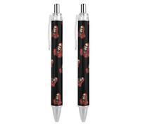 Skeleton Horror Grim Reaper - Bolígrafo retráctil negro de punta fina de 0,5 mm, de secado rápido, escritura suave, 1 unidad como se muestra en la imagen 1