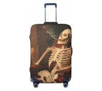 Skeleton in A Chair - Fundas elásticas para equipaje de viaje, a prueba de polvo, resistente a los arañazos, protector de maleta de 22 a 24 pulgadas