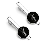 Skeleton in The Coffin - Juego de clips de corbata personalizados para hombres, diseños de moda de negocios, barra de corbata para boda, aniversario de negocios