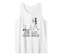 Skeleton I've Got Your Back Juego de Palabras Camiseta sin Mangas
