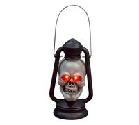 Skeleton Lantern, Vintage Handheld Spooky Light, Halloween Decorative Lamp, 9.06x4.92x4.13 Inches for Haunted Houses, Porches, Yards, Gardens, Parties, Holiday Events, and Outdoor Seasonal Displays
