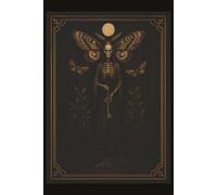 Skeleton Luna Notebook: Lined Gothic Journal Featuring Skeleton Figure with Moth Wings, Key, and Full Moon - Occult Vintage Aesthetic, 110 Pages, 6x9 Cream Paper