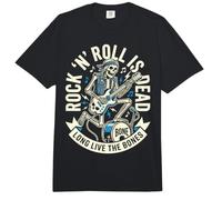 Skeleton Music Skull Rock Band Musician Skeletons Comfort Colors Adult Heavyweight T-Shirt