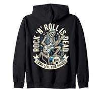 Skeleton Music Skull Rock Band Musician Skeletons Sudadera con Capucha