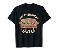 Skeleton My Therapist Gave Up Funny Sarcastic Humor Camiseta