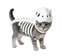 Skeleton Pet Apparel Luminous Canine Hoodie Fancy Dress Feline Party Use | 80cm Glow Skeleton Pet Costume Features Plush Hooded Design For Halloween Parties Family Photos Trick Or Treat And Cosplay