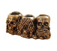 Skeleton Planter Skull -Decor Skull Bowl Ghost Planter Halloween Candy Bowl