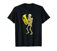 Skeleton Playing Euphonium - Orquesta de Banda de Marcha Camiseta