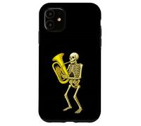 Skeleton Playing Euphonium - Orquesta de Banda de Marcha Carcasa para iPhone 11