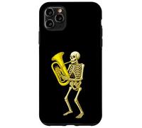 Skeleton Playing Euphonium - Orquesta de Banda de Marcha Carcasa para iPhone 11 Pro MAX