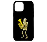 Skeleton Playing Euphonium - Orquesta de Banda de Marcha Carcasa para iPhone 12 Pro MAX