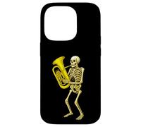 Skeleton Playing Euphonium - Orquesta de Banda de Marcha Carcasa para iPhone 14 Pro