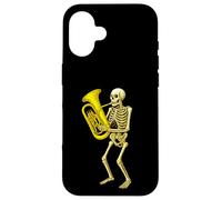 Skeleton Playing Euphonium - Orquesta de Banda de Marcha Carcasa para iPhone 16