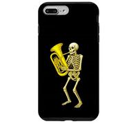 Skeleton Playing Euphonium - Orquesta de Banda de Marcha Carcasa para iPhone 7 Plus/8 Plus
