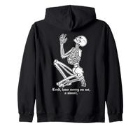 Skeleton Praying x Lord Have Mercy Sinner Gothic Blackwork Sudadera con Capucha