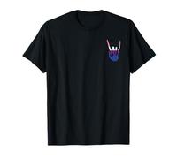 Skeleton Rock Hand Genderfluid Pride LGBT-Q Ally Hombres Mujeres Camiseta