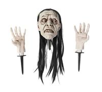 Skeleton Stakes For Yard - Lighted Eyes Halloween Ground Decoration