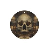 Skeleton Temple - 4 tarjetas de ambientador para coche, desechables, para colgar, para vehículos, aroma a lavanda