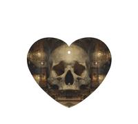 Skeleton Temple - 4 tarjetas de ambientador para coche, desechables, para colgar, para vehículos, aroma a lavanda