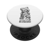 Skeleton Tequila Sugar Skull Dia De Los Muertos Mexicans PopSockets PopGrip Adhesivo