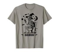 Skeleton Toilet Skibidi Waiting for Halloween Costume Like Camiseta
