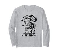 Skeleton Toilet Skibidi Waiting for Halloween Costume Like Manga Larga