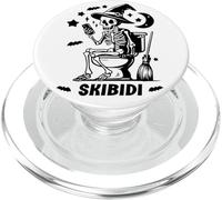 Skeleton Toilet Skibidi Waiting for Halloween Costume Like PopSockets PopGrip para MagSafe