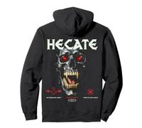 Skeleton Vampire Vintage Streetwear Urban Y2K Back Print Sudadera con Capucha