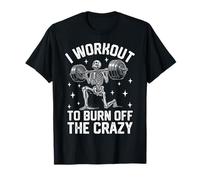 Skeleton Workout To Burn Off The Crazy Gym Graphic Camiseta