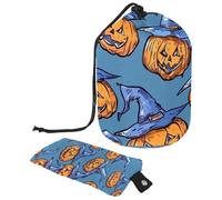 Skeletons and Bones - 1 bolsa de cosméticos con mini bolsa con cremallera, bolsa de aseo de viaje para mujer, organizador de maquillaje con cordón, bolsa portátil impermeable, Multicolor 04,