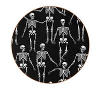 Skeletons and Bones 2_11 - Posavasos redondos de piel de microfibra