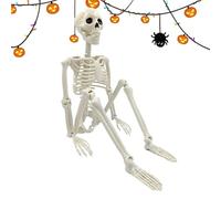 Skeletons For Halloween - 40x10x3.5cm Life-Size Halloween Skeleton Decoration, Realistic Bone Prop For Indoor/Outdoor Haunted House, Party, Yard, Spooky Home Decor, Halloweens Scary SkeletonSk