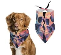 Skeletons in Love - Pañuelo para perro, diseño de triángulo, ajustable, accesorios para gatos y perros