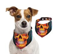 Skeletons Listening to Music - Pañuelo lavable para perros pequeños a grandes, bufanda para mascotas para niñas o niños, accesorios para mascotas