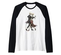 Skelton Tango Dancers Halloween Pareja Bailando Skeltons Love Camiseta Manga Raglan