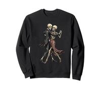 Skelton Tango Dancers Halloween Pareja Bailando Skeltons Love Sudadera