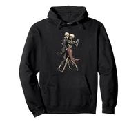 Skelton Tango Dancers Halloween Pareja Bailando Skeltons Love Sudadera con Capucha